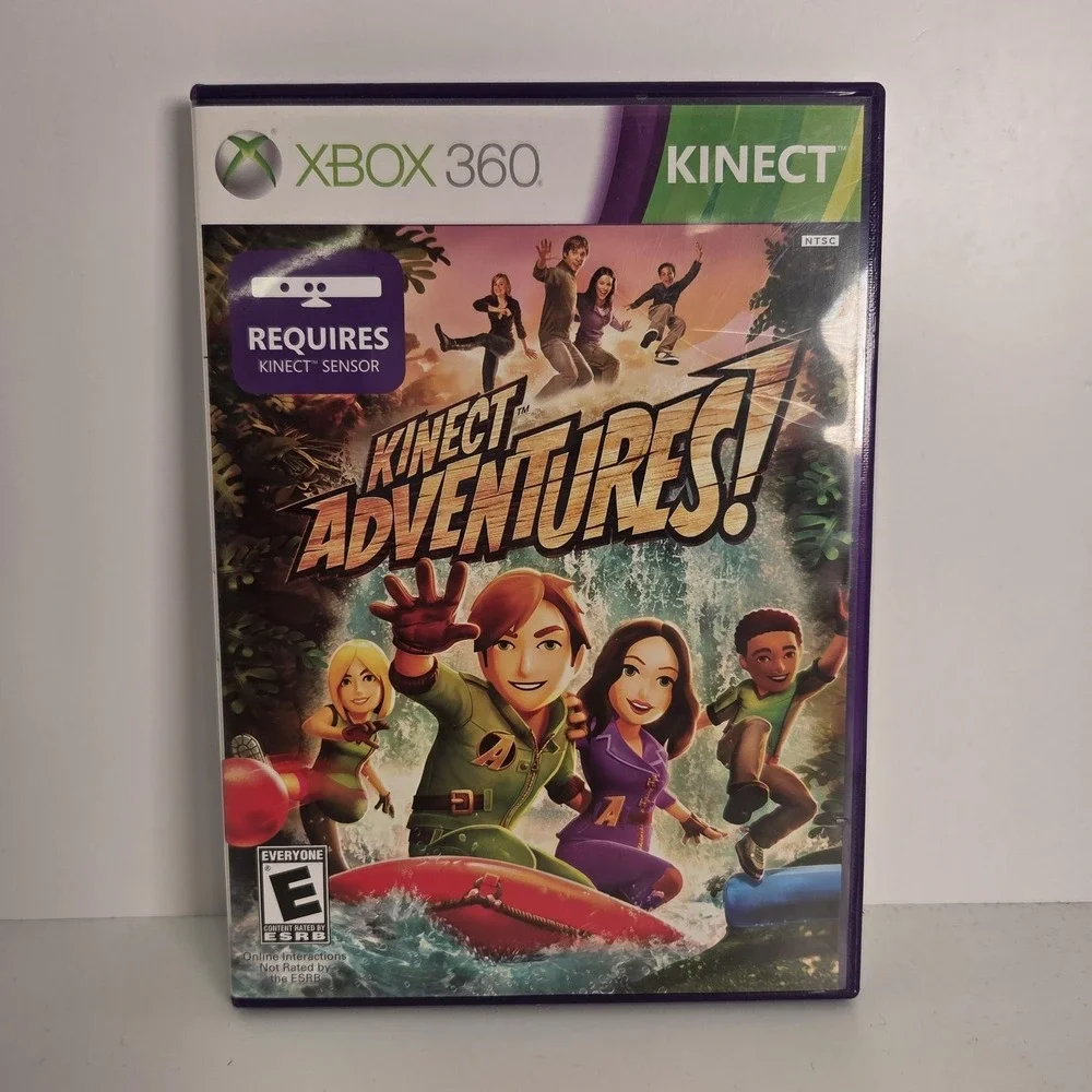 Kinect Adventures! Microsoft Xbox 360 Kinect Game CIB E Family NTSC Kids 2010